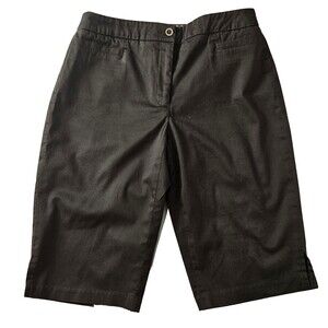 Claudia Ev Casual Bermuda Chocolate Brown Summer Shorts Womens Size 4